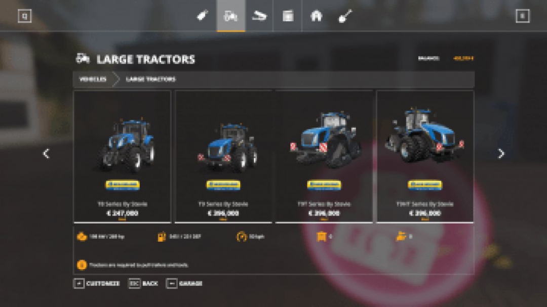 FS19 New Holland T9 Series Update