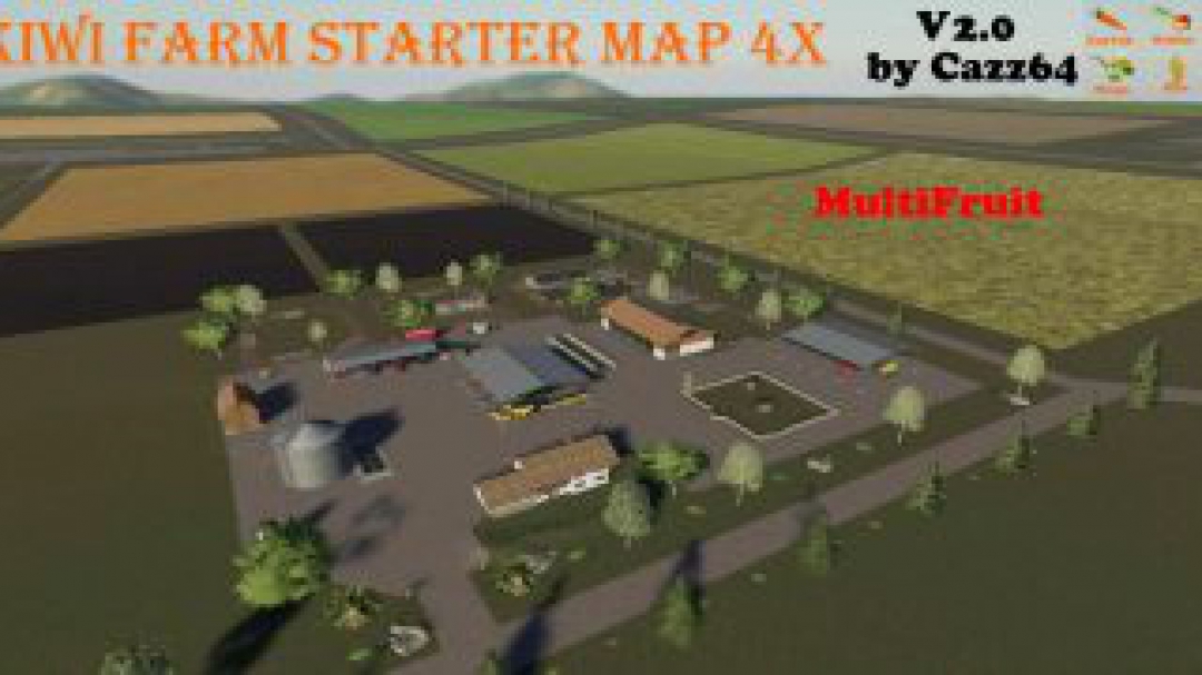 FS19 KIWI FARM STARTER MAP 4X MULTI FRUIT (Patch update 1.3) v2.0