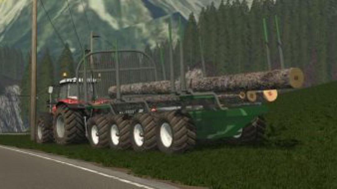 FS19 JOHN DEERE LOGGING TRAILER V1.19