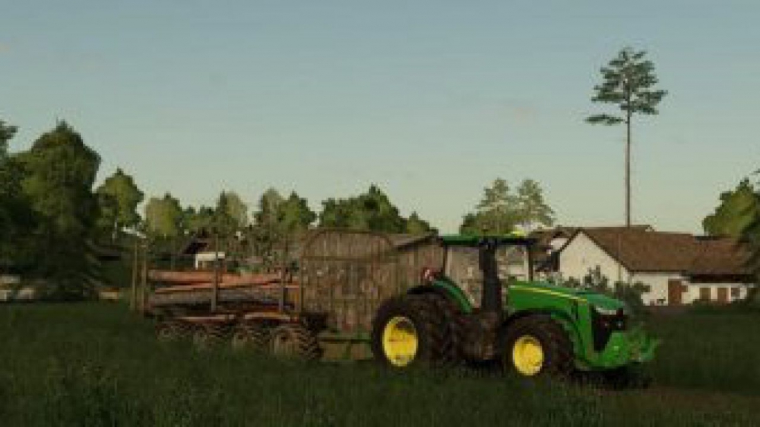 FS19 JOHN DEERE LOGGING TRAILER V1.19