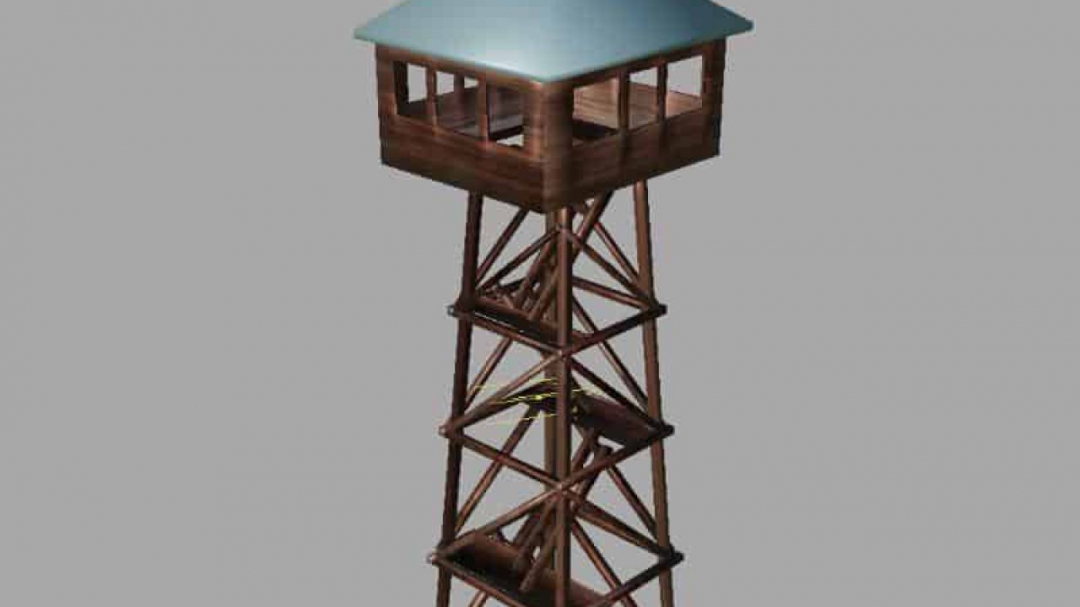 FS19 Watch tower prefab v1.0