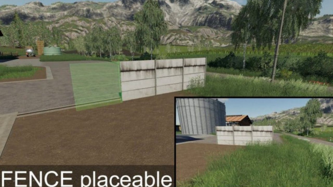 FS19 Fence placeable