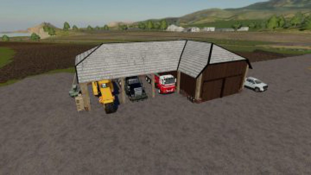 FS19 Large Vehicle Shed v1.0.0.0