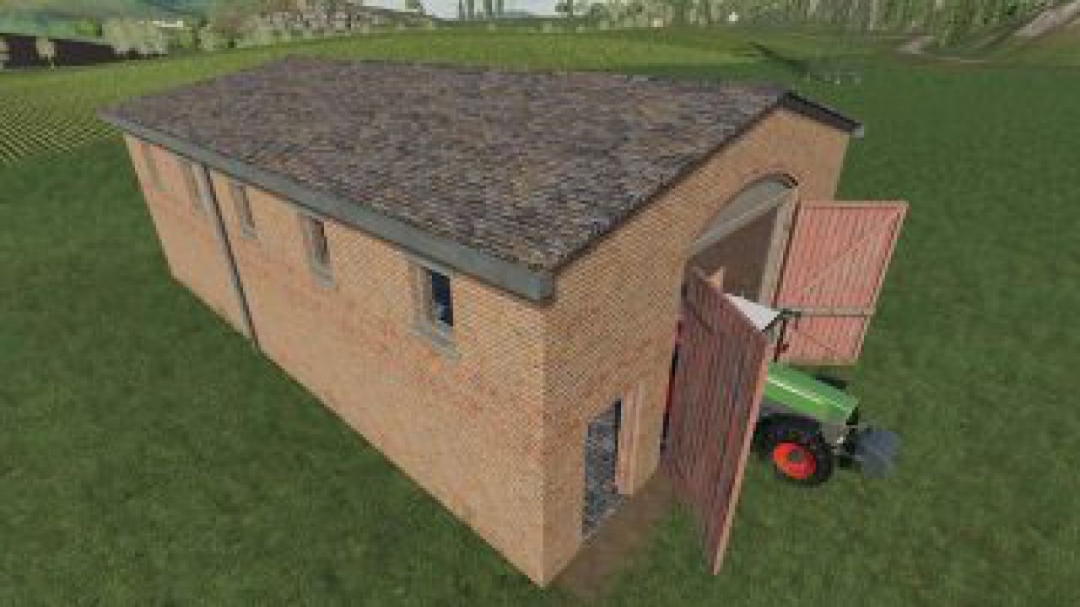 FS19 Multi Purpose Barns With Red Doors v1.0.0.0