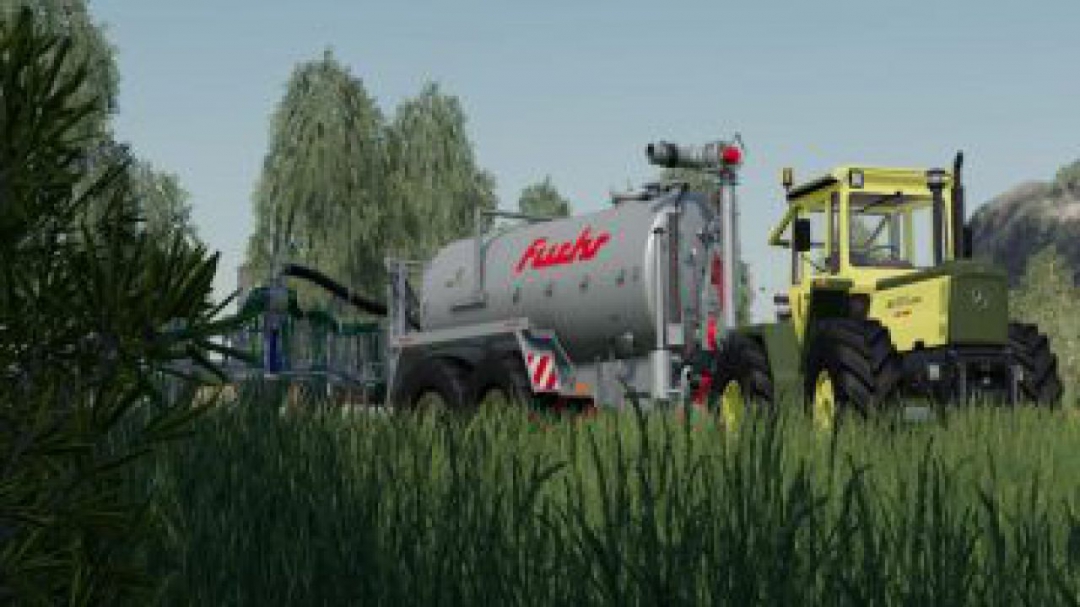 FS19 Drag hose slurry tank set galvanized 16m v1.0