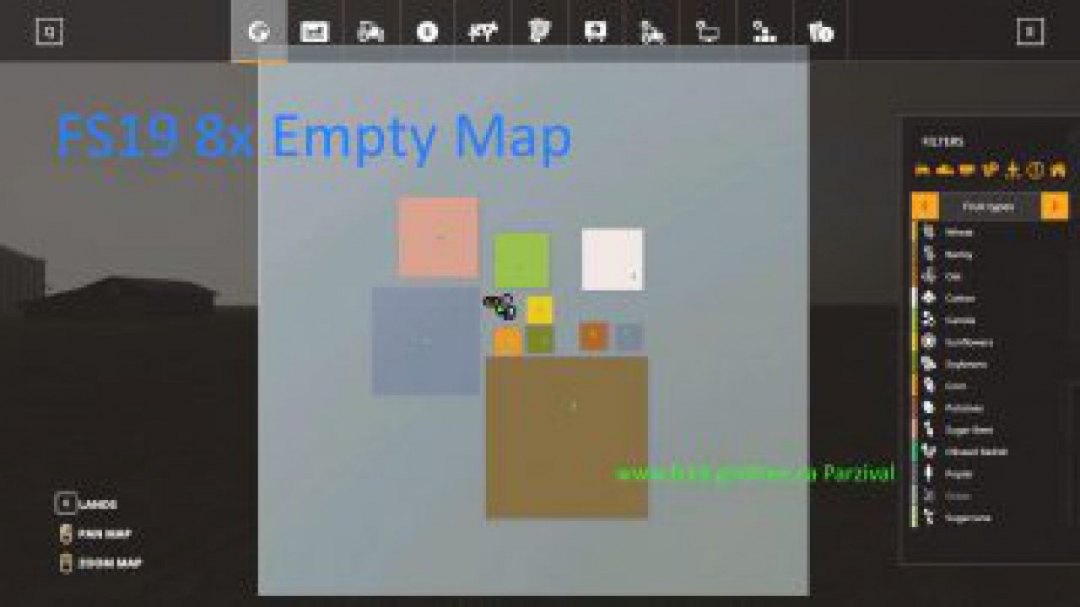 FS19 8X Empty Map v1.0.1