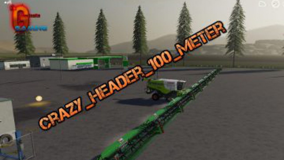 FS19 Crazy Header 100 Meter v1.0