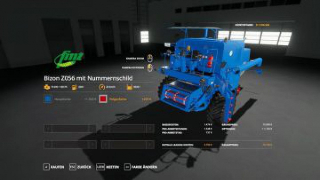 FS19 Bizon Z056 ColorPack v1.2