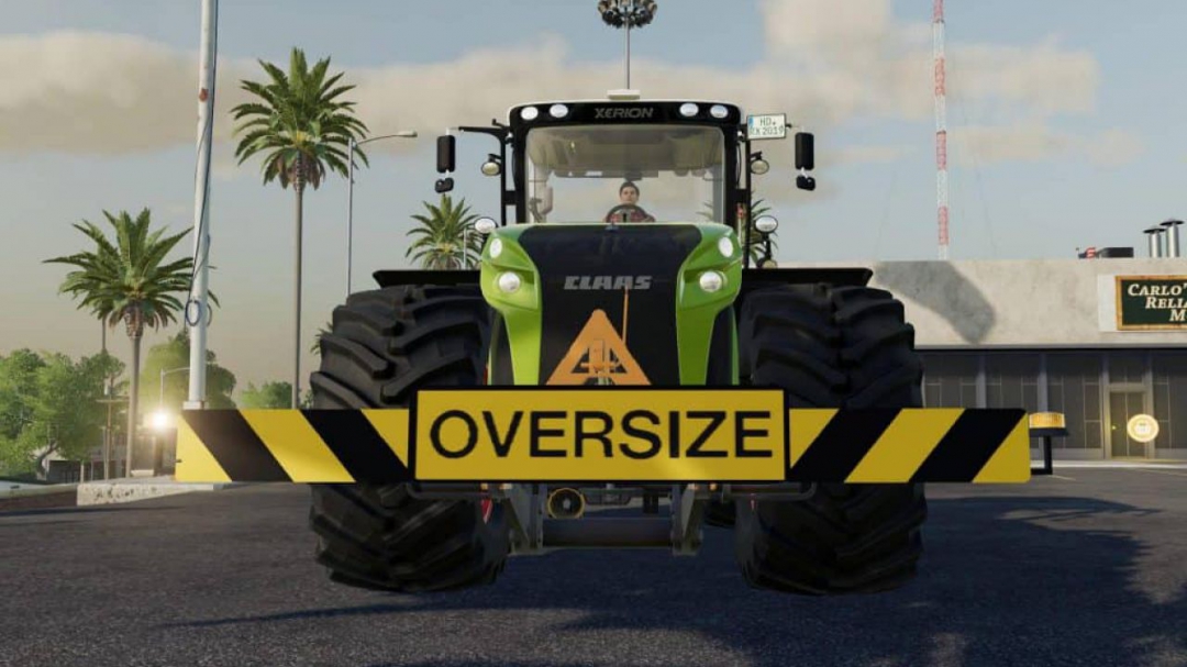 FS19 Three Point OversizedLoad Sign v1.0