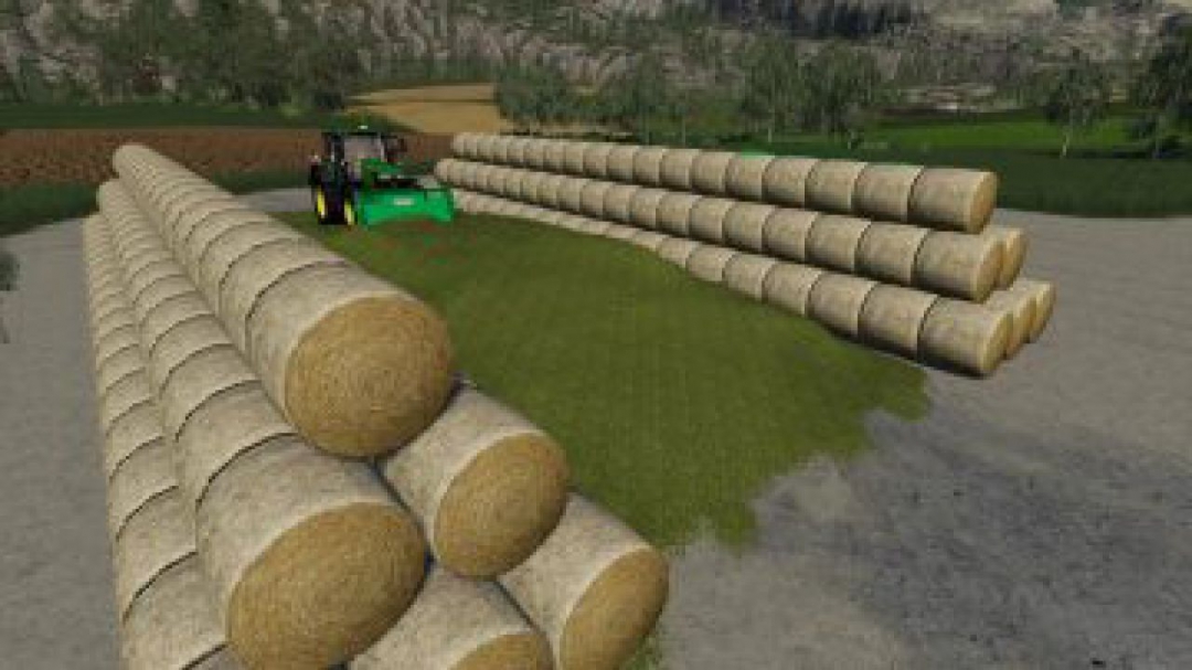 FS19 Round Bale Bunker Silo v1.0.0.0