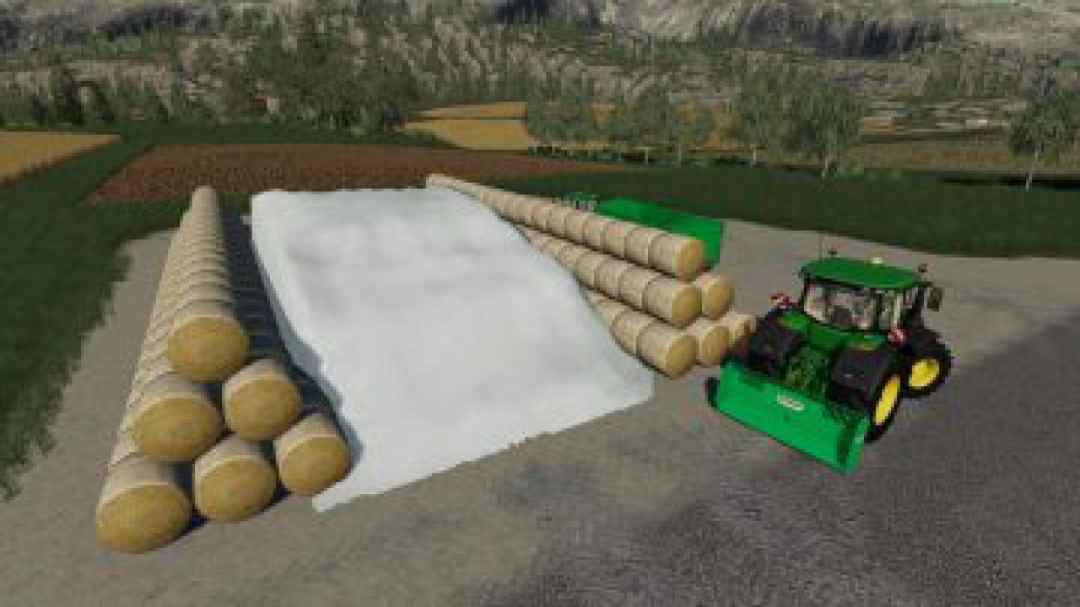 FS19 Round Bale Bunker Silo v1.0.0.0