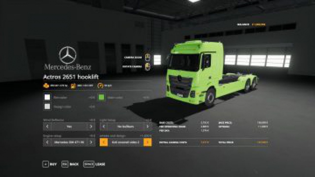 FS19 Mercedes Actros 2651 hooklift v1.0.0.0