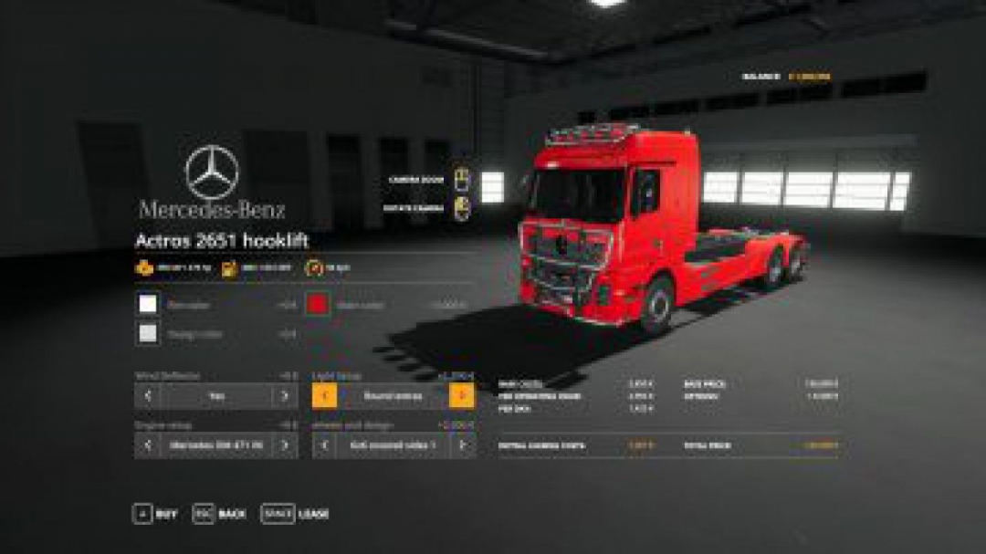 FS19 Mercedes Actros 2651 hooklift v1.0.0.0