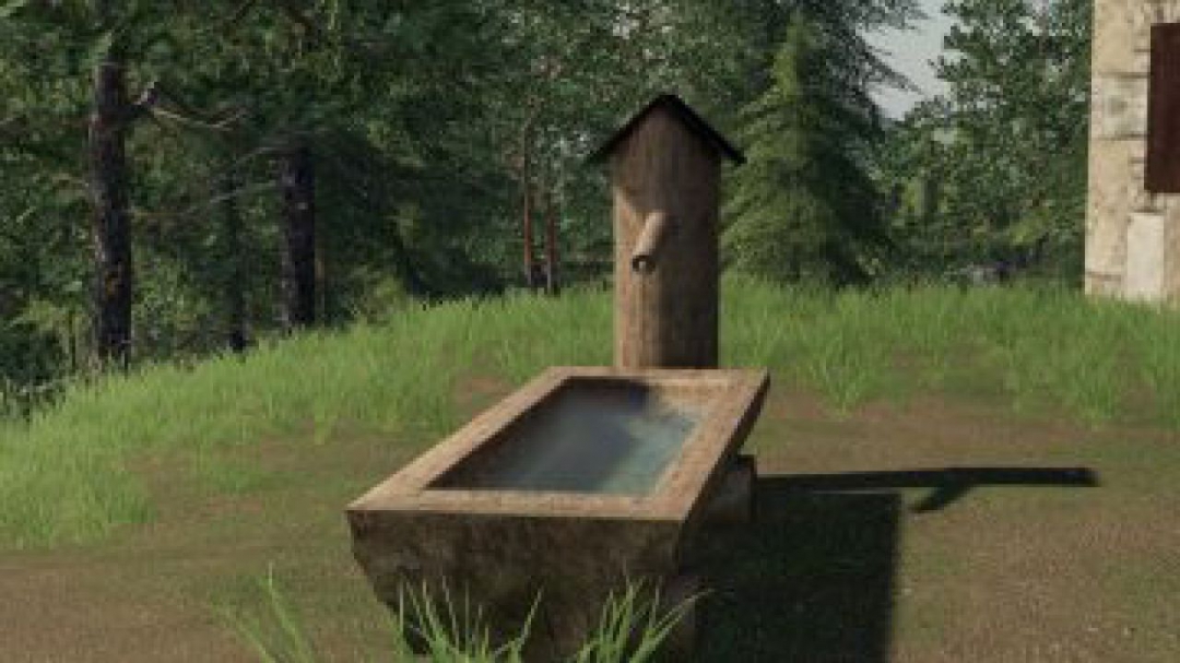 FS19 Wooden Fountain v1.0.0.0