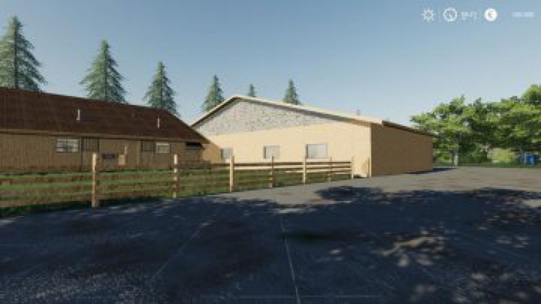 FS19 Horse stable with riding hall v1.0