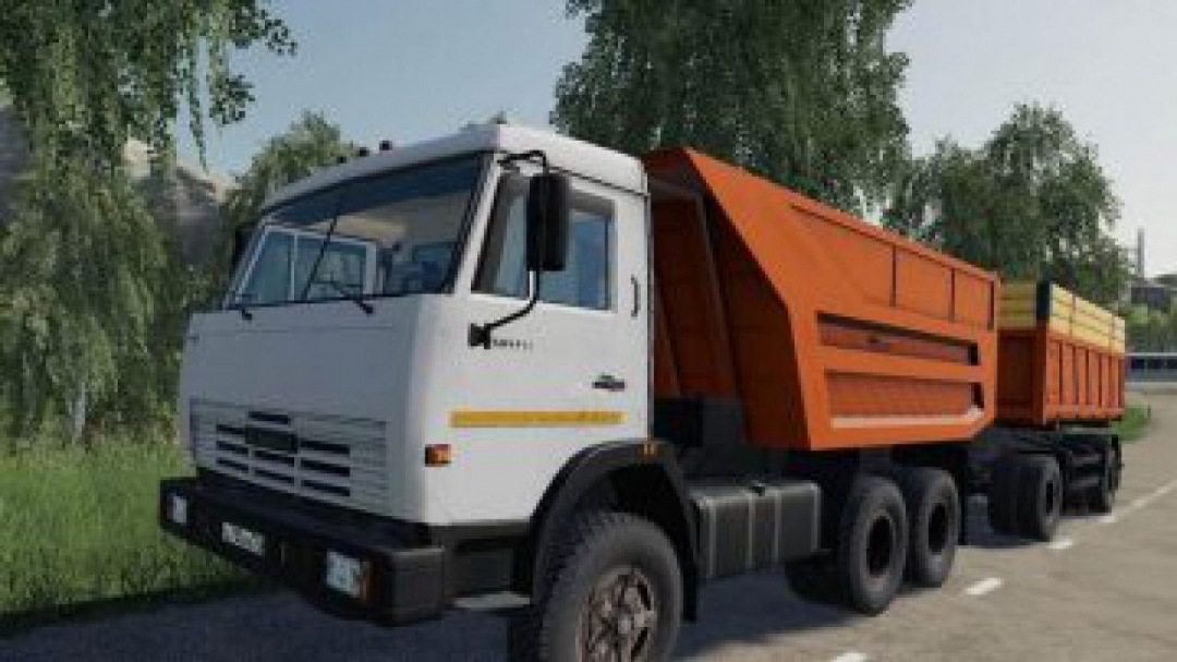 FS19 Kamaz 55111 + Trailer v1.2