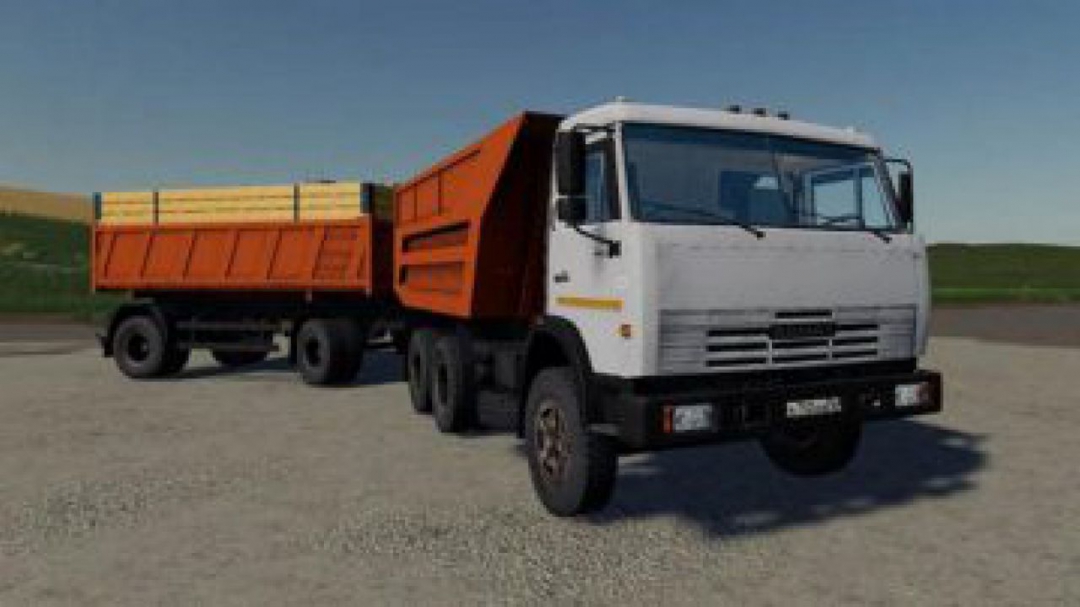 FS19 Kamaz 55111 + Trailer v1.2