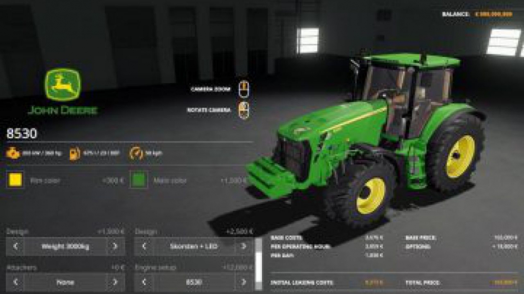 FS19 John Deere 8130-8530 + loader v1.0