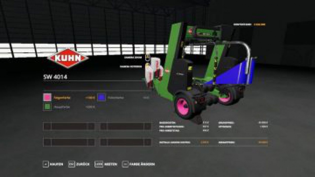 FS19 Kuhn SW4014 choosable Color v1.2.0.0