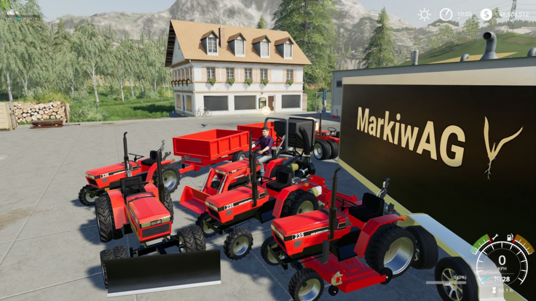 CASE IH 235 LAWN TRACTOR AND CAR HAULER MOD PACK V1.0