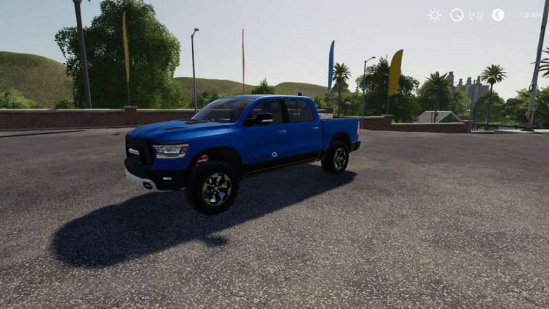 FS19 Dodge Ram 1500 blue flashing beacon v1.0