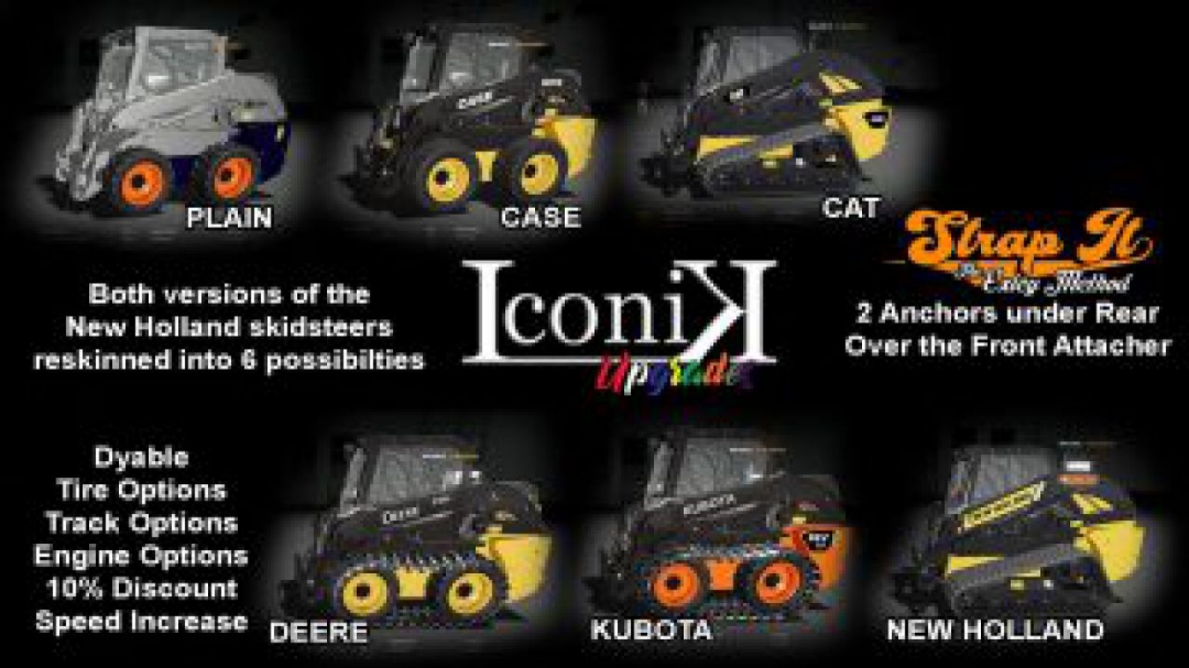 FS19 Iconik Skidsteers v1.0