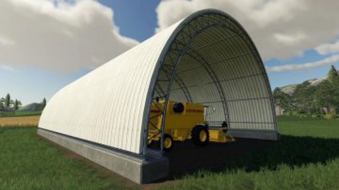 FS19 Curved Steel Sheds v1.0.0.0