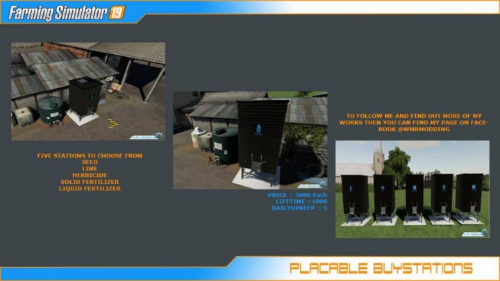 Trending mods today: FS19 Placable Buystations v1.0