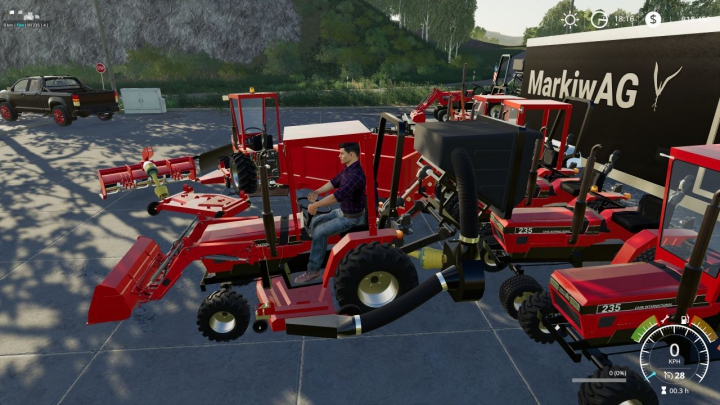 Case Ih 235 Lawn Tractor And Car Hauler Pack V2 0 Ls1 2433