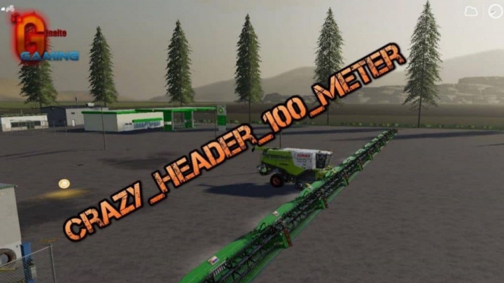 Trending mods today: FS19 Crazy Header 100 Meter v 1.0