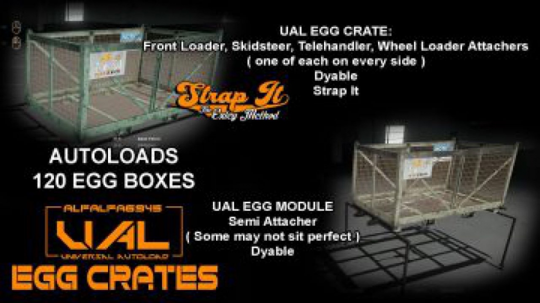 FS19 Iconik UAL Egg Crates v1.0