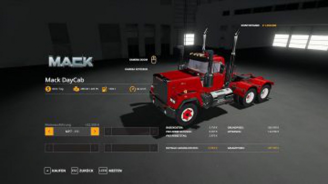 FS19 Mack Daycab and Mack Sleeper Truck v1.0.0.5