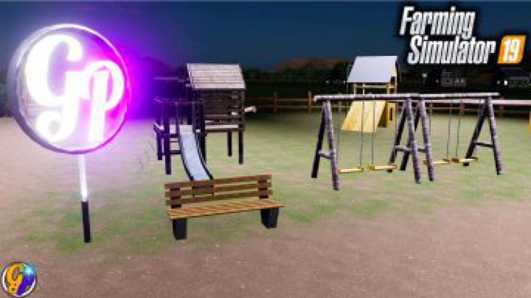 FS19 LED Sign – Garrett Plays Logo v1.0