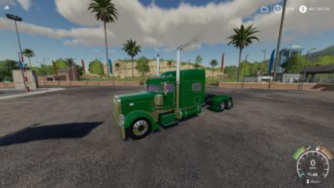 FS19 Peterbilt 379 Blue Red Green v1.0