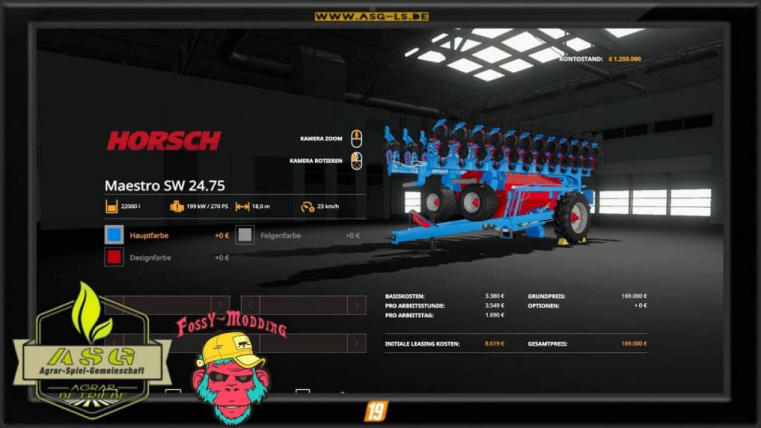 FS19 Horsch Maestro SW2475 v1.0