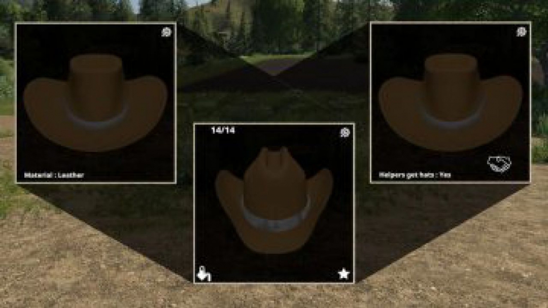 FS19 Cowboy Hat v1.0.0.1