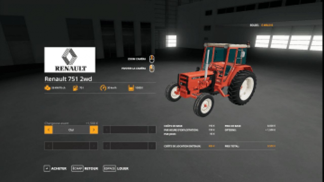 FS19 Renault 751 Tractor