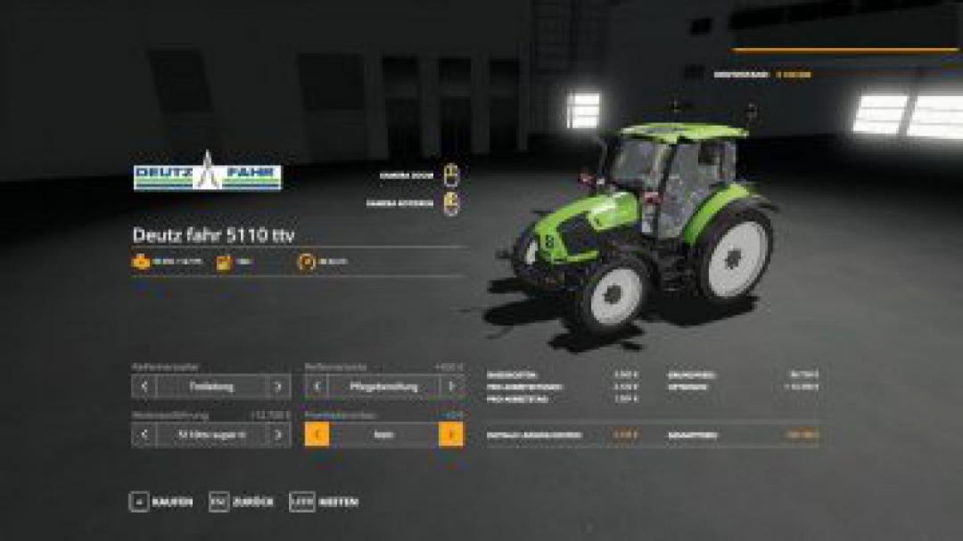 FS19 Deutz fahr 5110 ttv v1.0