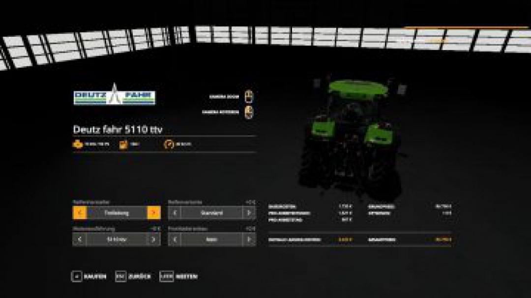 FS19 Deutz fahr 5110 ttv v1.0