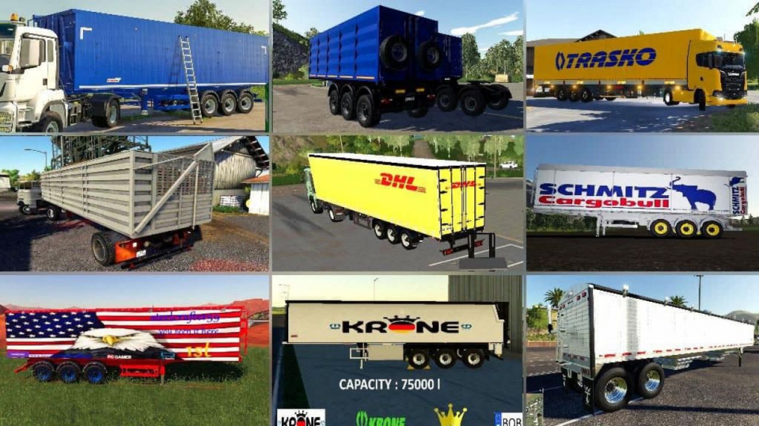 FS19 Semi TRAILER PACK v1.0