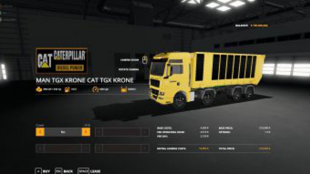 FS19 MAN Cat TGX v1.0.0.0