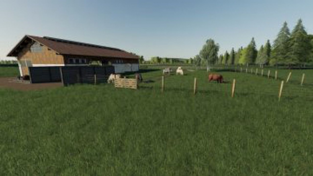 FS19 Placeable Large Cow Pasture 1.0.2.0