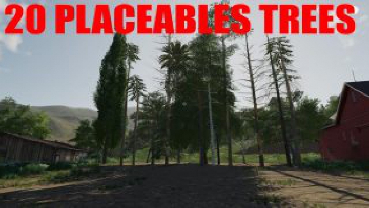 FS19 20 Trees Pack v1.0 category: packs