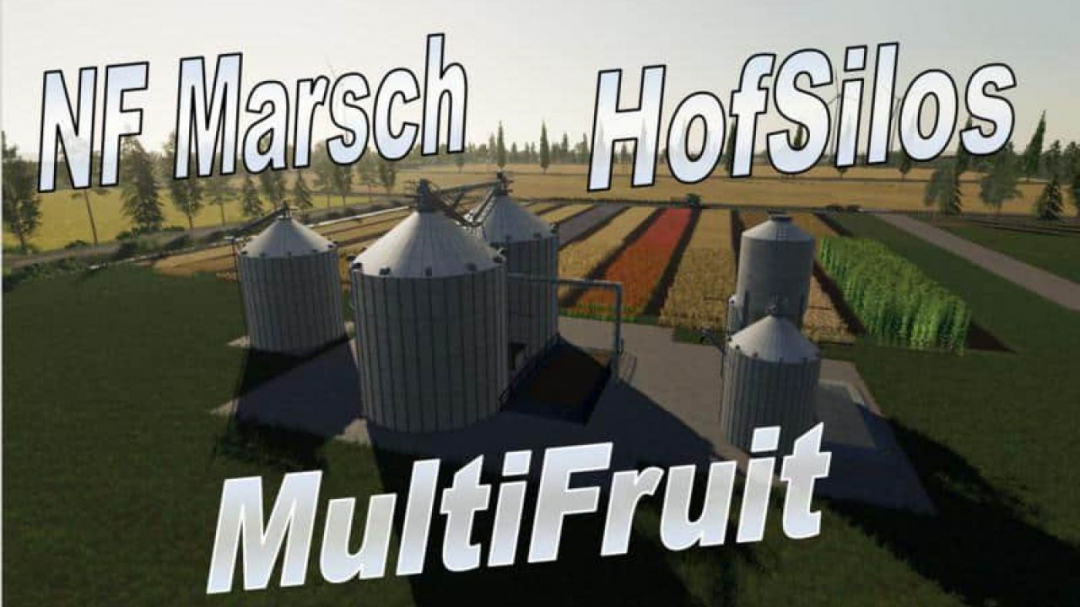 FS19 Multifruit silo with extension v4.0