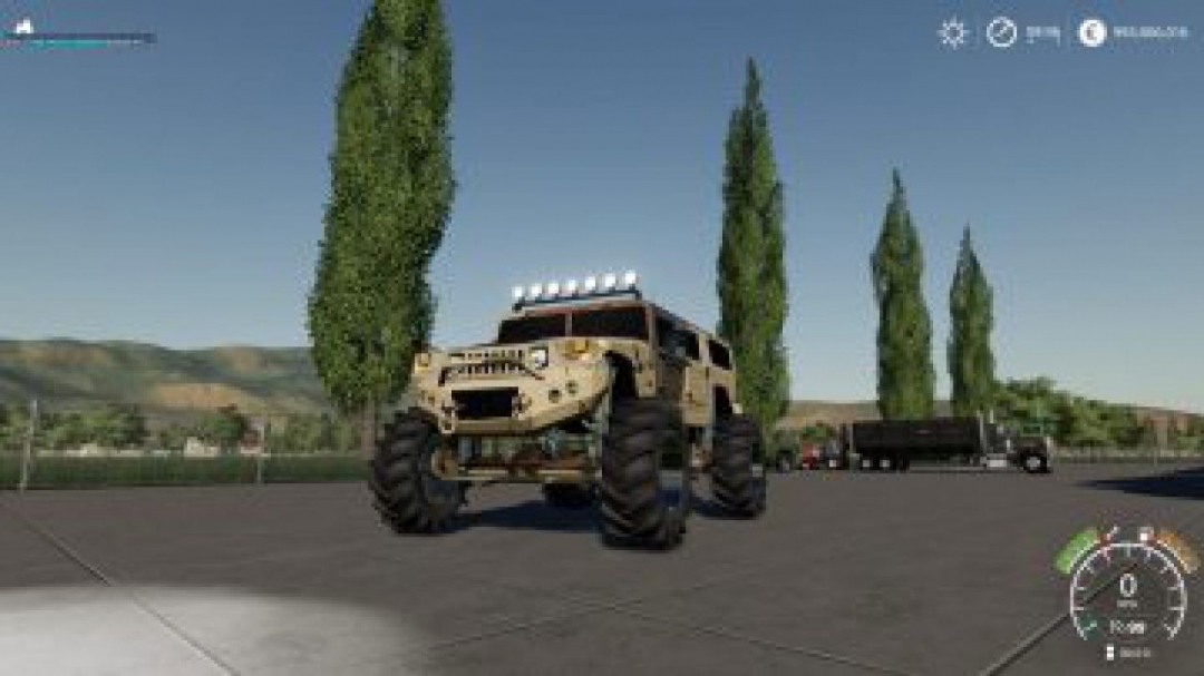 FS19 Lifted humvee camo v1.0