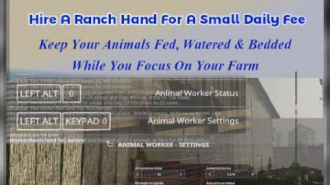 FS19 Animal Worker v2.2