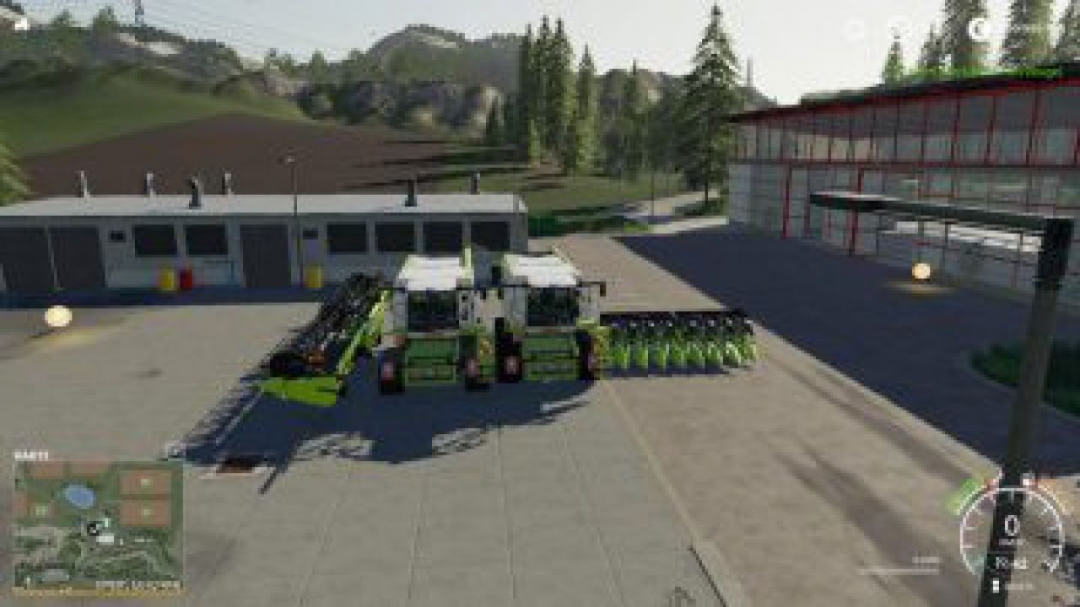 FS19 Lexion 780 with capacity selection and cutters v1.1