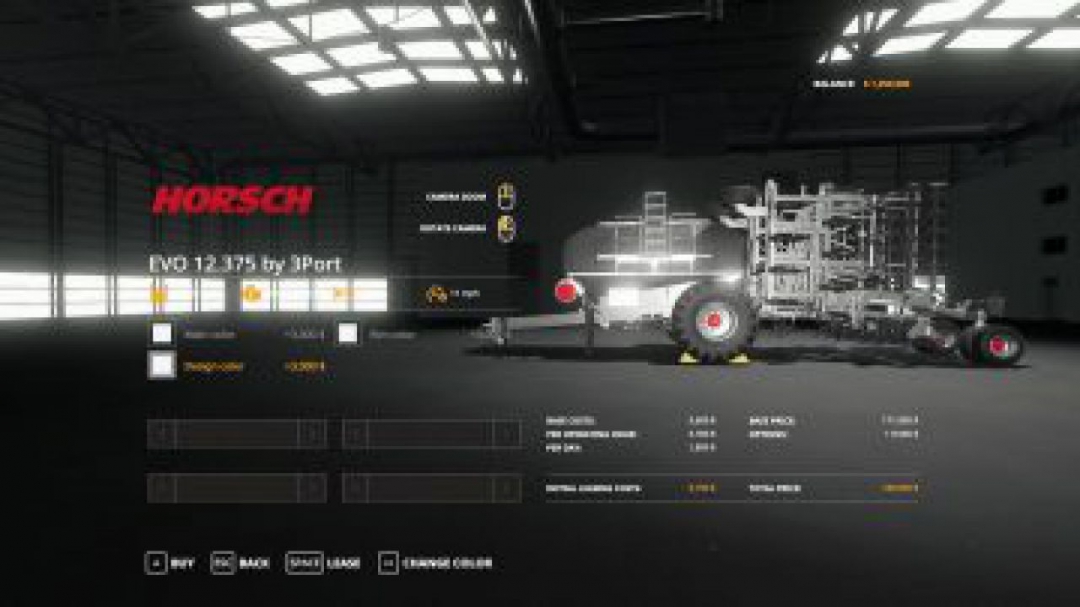 FS19 EVO12.375 MULTICOLOR OPTION (Updated Rim Colors) v1.2