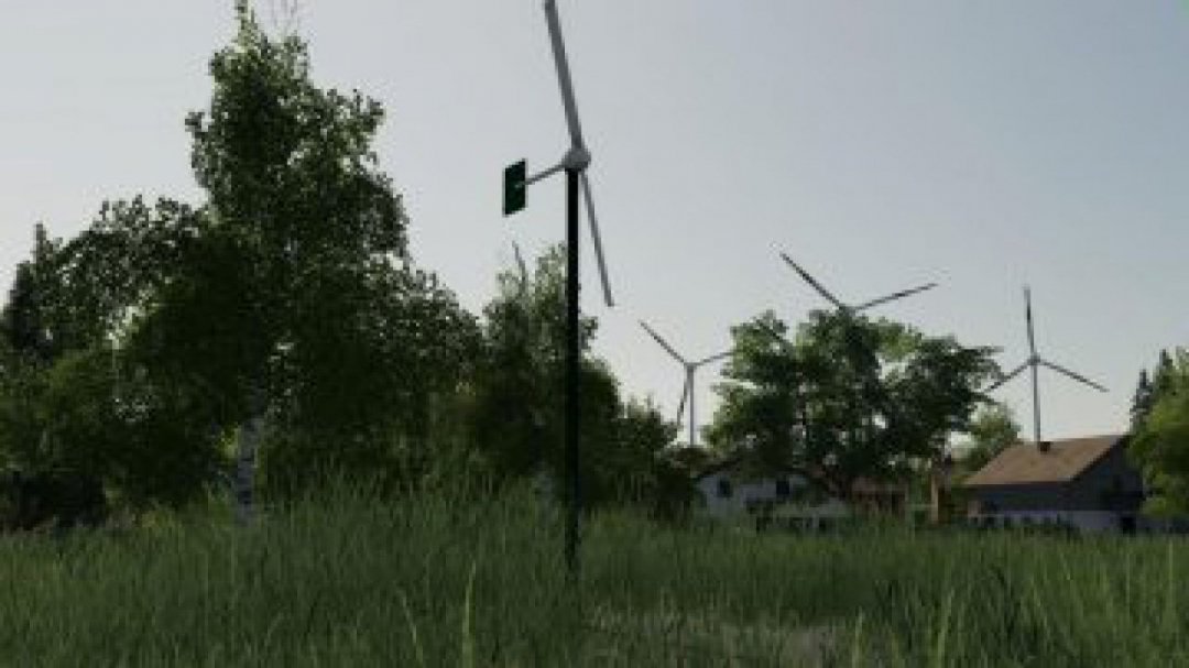 FS19 Two-wing mini wind turbine v1.0