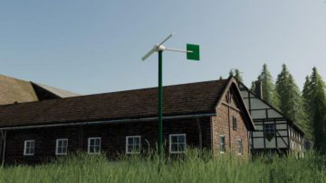 FS19 Two-wing mini wind turbine v1.0